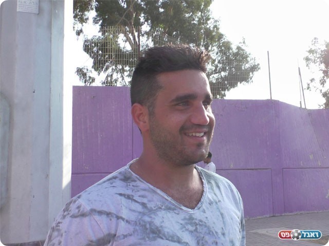 אפי אלון לאחר משחק מצוין שלו (שקד מורג)